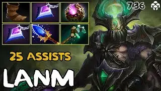 lanm - Underlord Abyssal Horde Support - 25 assists - 7.36 - Immortal Dota 2 Pro Plays