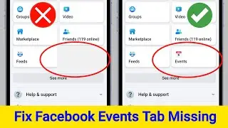 How to Fix Events Tab Missing From Facebook 2024 | Facebook Events Tab Missing Problem Solve