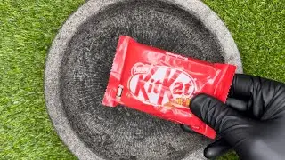 Turning Kitkat Into Slushy! Satisfying Crushing ASMR!