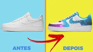 CUSTOMIZE SEU TÊNIS DE FORMA RÁPIDA E FÁCIL | MELHOR TÉCNICA | AIR FORCE 1