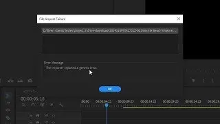 How to use unsupported video in Premiere pro  | generic error | Bangla premiere pro tutorial