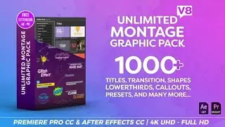 Videohive - Montage Graphic Pack / Titles / Transitions / Lower Thirds and more - 23449895 free