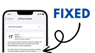 How to Fix iOS 17 Not Showing Up