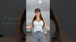 Sexy Ecuadorian woman modeling white camisole & khaki pants #asmr #trending #fashion