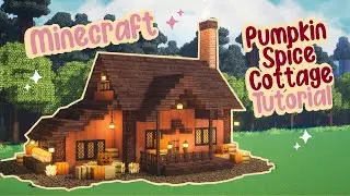 Cozy Minecraft Pumpkin Spice Cottage Tutorial 🎃✨Mizunos Cottagecore Fairy Tale ✨ Easy Survival