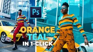 Orange and Teal Effect (in just 1 click) - Photoshop Tutorial