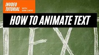 Invideo Tutorial:  How to Animate text