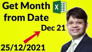 Date formula in excel |Extract Month from Date| Get Month from date