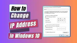 How to Change IP Address on Windows 10 |  Easy Steps