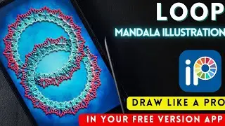 How to draw this Mandala design in IBIS PAINT X, beginners Mandala drawing in tablet