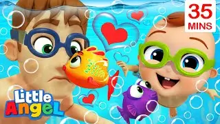 Swimming At The Lake + More Little Angel Kids Songs & Nursery Rhymes