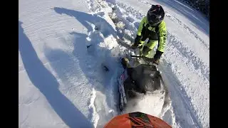 Slush on the lake!  STUCK and 2UP on an Elan 250!