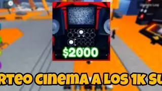 !!!Sorteo De Cinema 1K Subs!!! | Roblox Toilet Tower defense