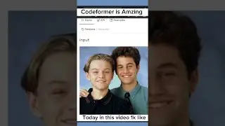 Codeformer is Amzing Subscribe 👈 #shorts #shortsfeed #shortvideo