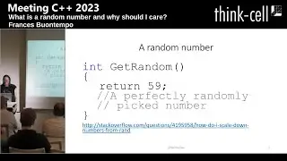 What is a random number and why should I care - Frances Buontempo - Meeting C++ 2023