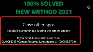 It looks like another app is using the camera already 0xa00f4288