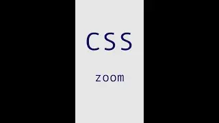 #40 zoom | CSS | Frontend | Take it easy #shorts