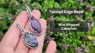 Twisted Edge Wire Wrap Pendant