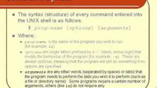 Linux and Unix Basics :Command Syntax