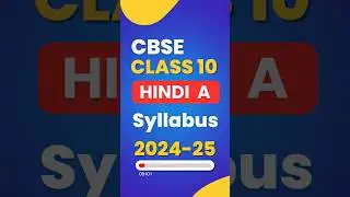 CBSE Class 10 Hindi-A Syllabus 2024-25 #cbseclass10 #class10hindi
