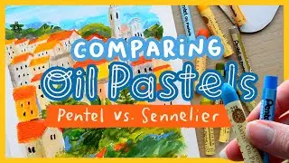 Drawing with Oil Pastels | Sennelier vs Pentels