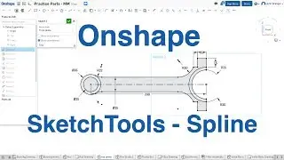 Onshape - One Minute Lesson - Sketching Splines