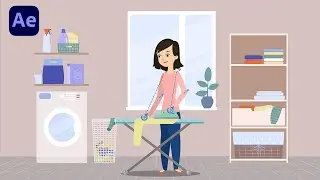 Duik Angela Rigging Creating a Woman Ironing in After Effects Tutorial