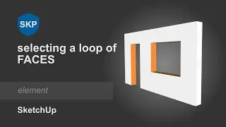 Select loop of faces in SketchUp