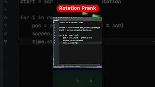 Prank Your Friends with Rotate Screen on Python