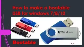 How to make a bootable USB for windows installation free and very easy | Create a Bootable USB drive