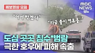 제보영상 모음 | 극한 호우에 속출하는 피해.. 도심 곳곳 침수*범람