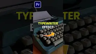 🖨️Typewriter Effect Premiere Pro ⌨️ #adobepremirepro #tutorial #typewriters #effects