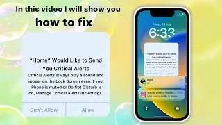 How To Fix Error "Home" Would Like to Send You Critical Alerts 🚨