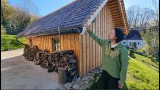 Modřínová střecha na nezateplené stavbě je krásná zvenku i zevnitř