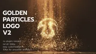 Golden Particles Logo V2 After Effects Templates