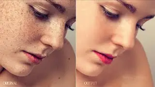 Removing Freckles on face in Photoshop 2022