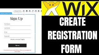 HOW TO CREATE REGISTRATION FORM WIX WEBSITE 2024