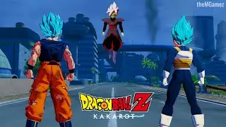 Goku Black Saga! Goku, Vegeta, Trunks & Vegito vs Fused Zamasu (Manga Scenario) in DBZ Kakarot Mods