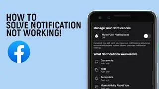 How To Solve Facebook Notification Not Working Problem New Updates [easy]