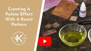 🤩 Creating A Patina Effect With A Resist Pattern