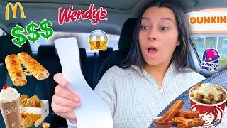 Letting The PERSON IN FRONT OF ME Decide WHAT I EAT For 24 HOURS!!