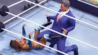 WWE 2k23 Aliyah vs Mr. Vince McMahon 