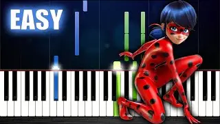 Miraculous Ladybug Theme - EASY Piano Tutorial