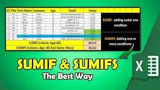 How to use the SUMIF & SUMIFS functions in Excel | The Best Way