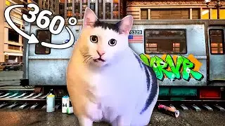 Huh Cat - Subway Surfers in 360° Video | VR / 8K | ( Huh Cat meme )