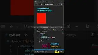 How to make bookmark in CSS📖 #shorts #youtube #html #css #viral #shortsfeed   #webdevelopment