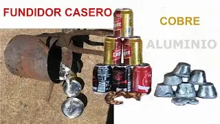 Cómo hacer un FUNDIDOR de ALUMINIO y COBRE 👏👏