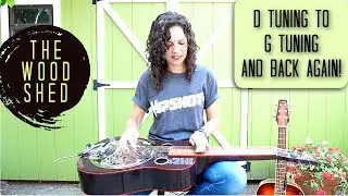 Hipshot FUN - D tuning and G tuning resonator guitar