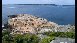 Каттегат, Заповедник Остров Амунд На Берегу Океана на Западной Швеции. Изучаем Местность.