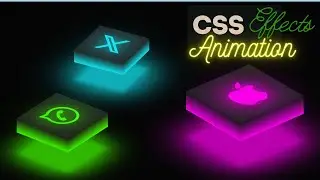 Ambient Light Effects | CSS 3D Glowing Icon Animation Effects